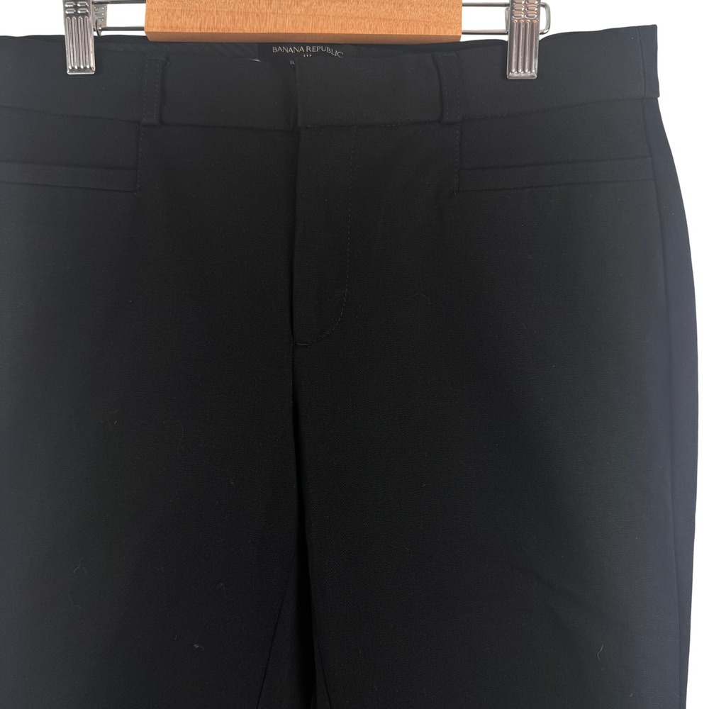 Banana Republic Sloan Curvy Fit Pants Womens 4 Black Bi-Stretch Slim‎ 215801-00
